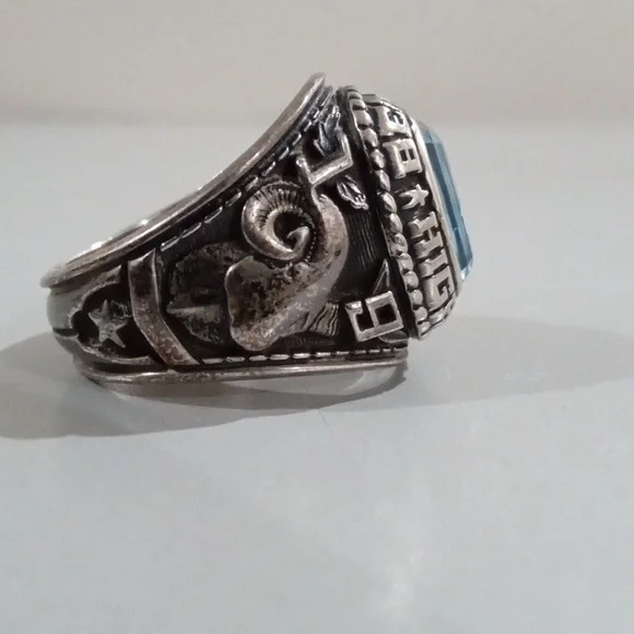 1986 high school silver ring - Picture 4 of 5